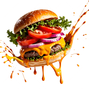 Crispy Burger with extra cheese